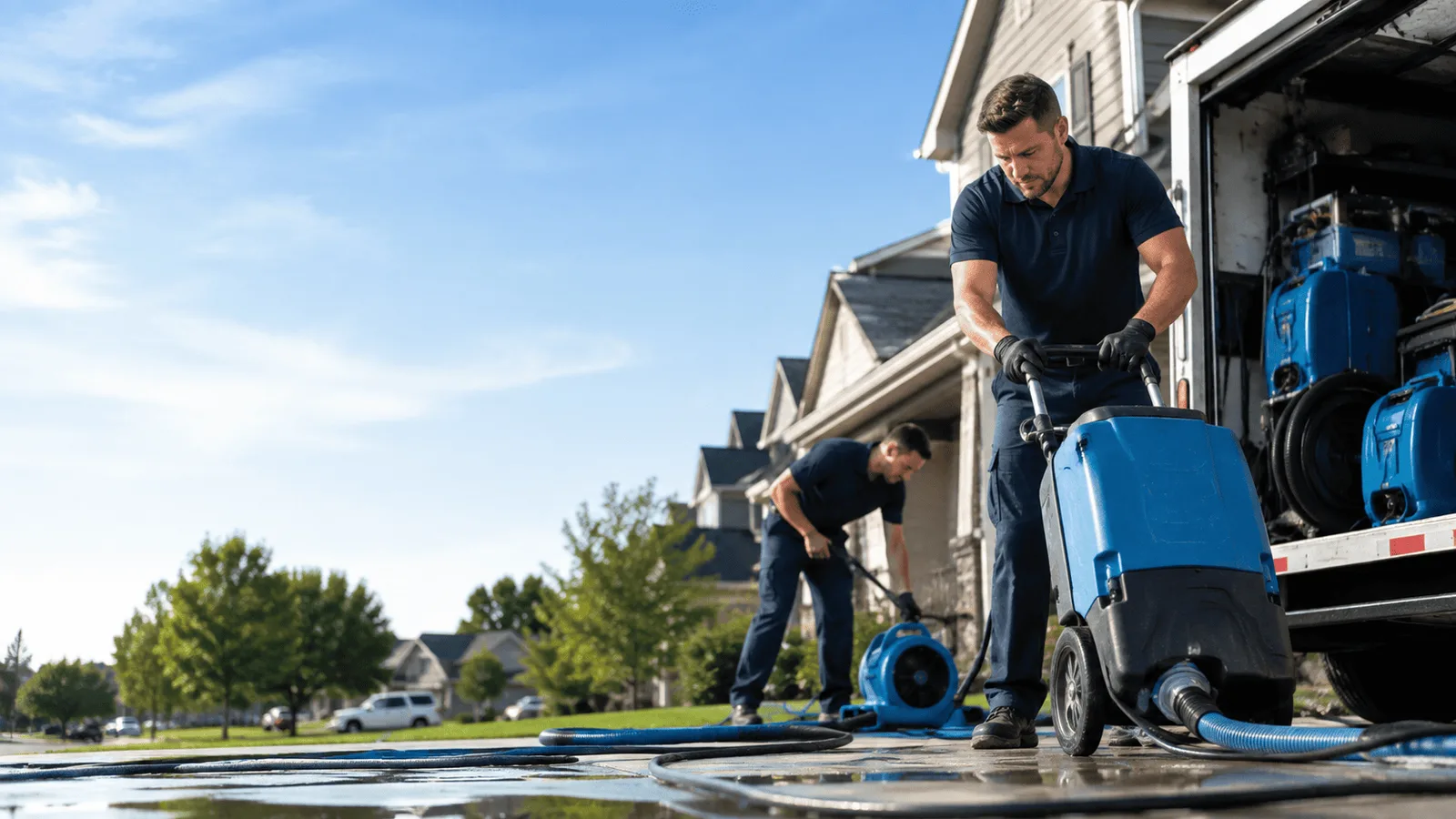 Dehumidification being performed in Bloomingburg, NY
